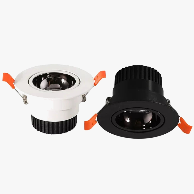 spot led encastrable antireflet avec intensité variable pour éclairage intérieur