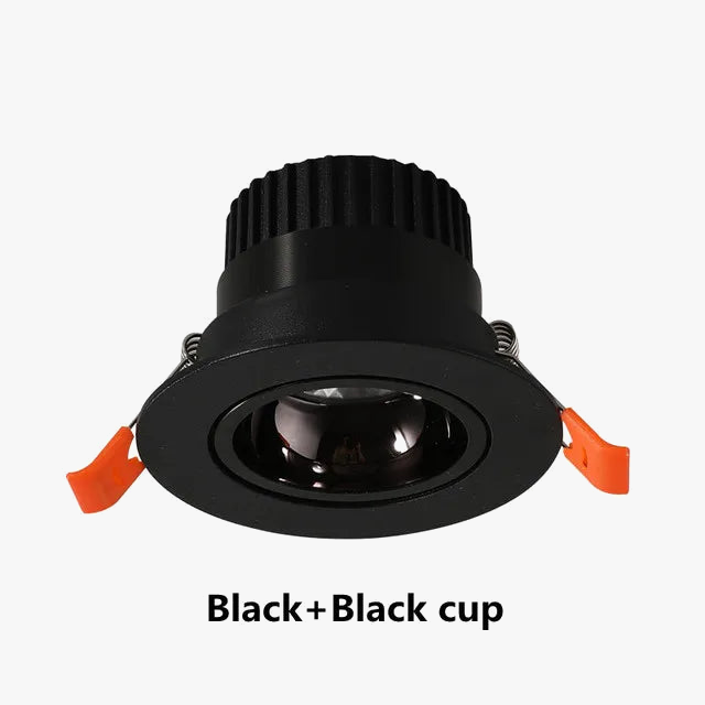 spot led encastrable antireflet avec intensité variable pour éclairage intérieur