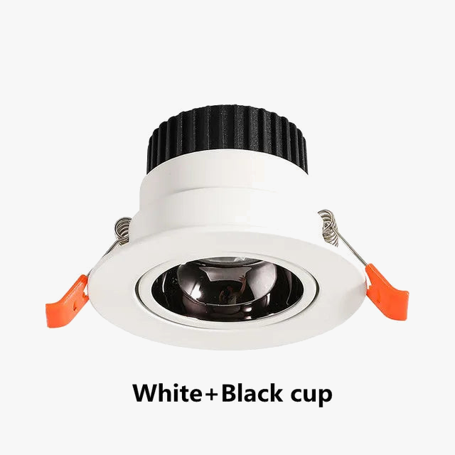 spot led encastrable antireflet avec intensité variable pour éclairage intérieur