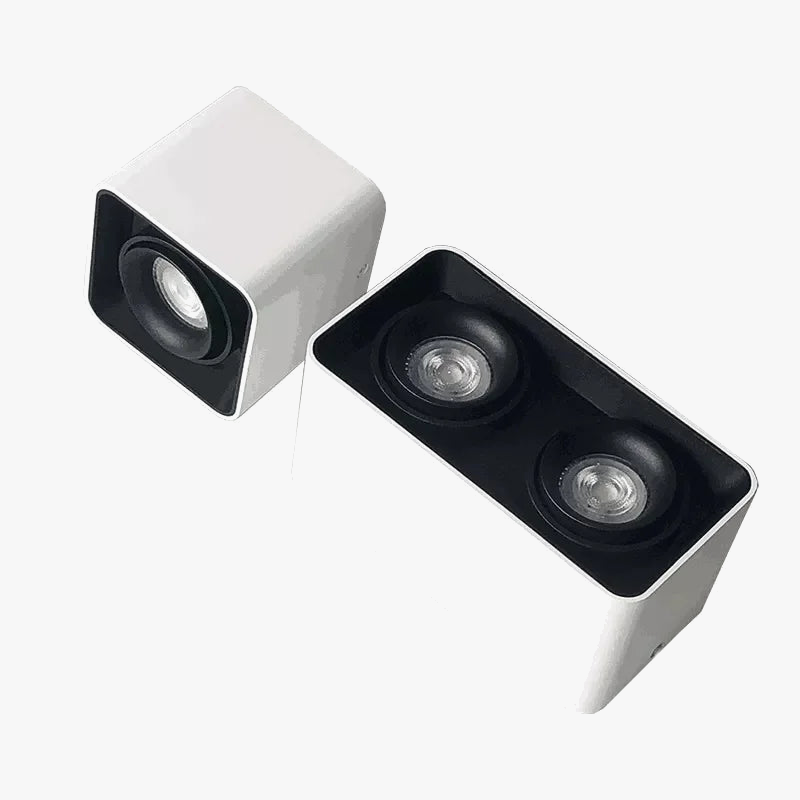 spot led encastrable avec ampoule remplaçable à angle réglable