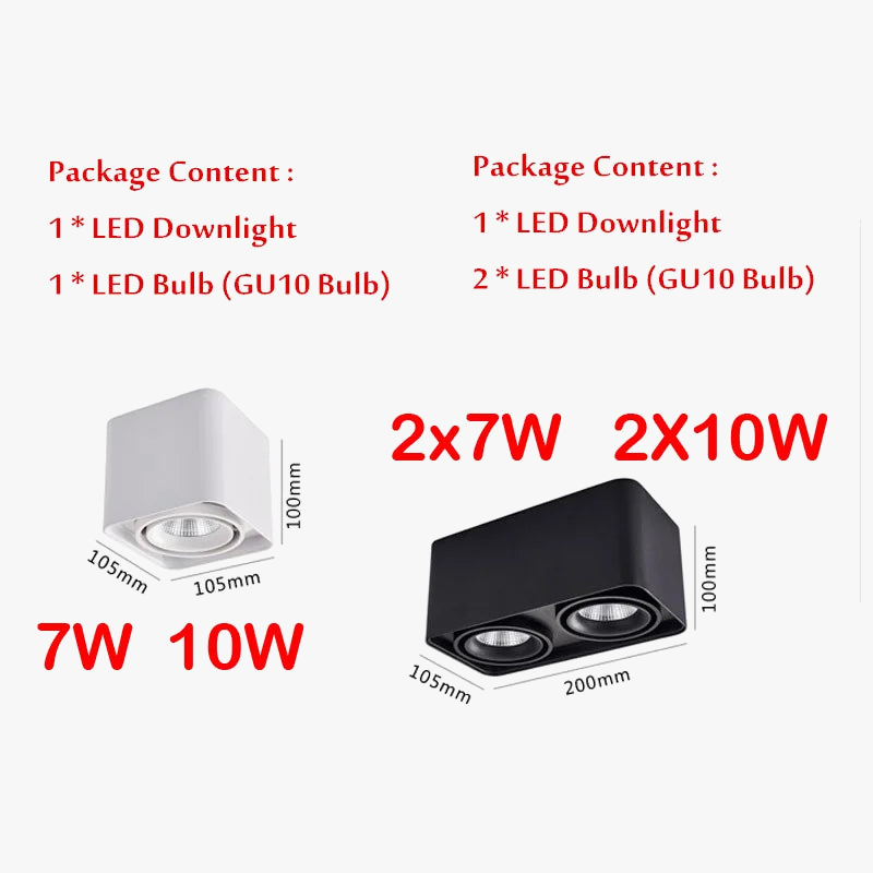 spot led encastrable avec ampoule remplaçable à angle réglable