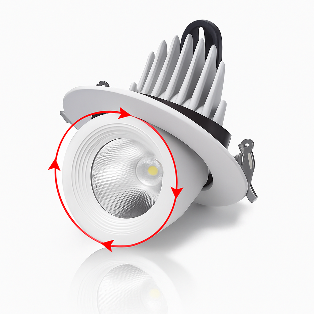 spot led encastrable avec angle de faisceau réglable