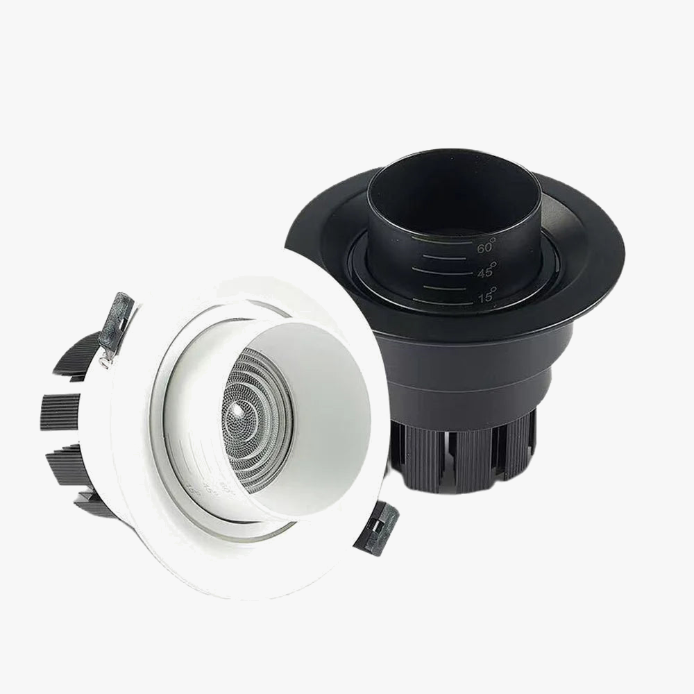 spot led encastrable avec angle de faisceau réglable pour éclairage décoratif