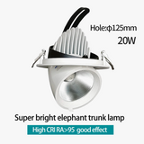 spot led encastrable avec angle de faisceau réglable pour magasin commercial