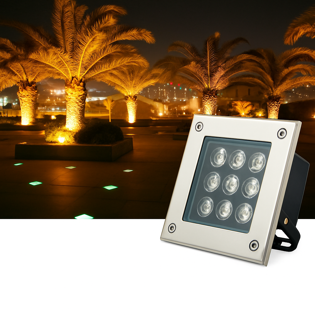 spot led encastrable extérieur éclairage souterrain étanche pour jardin