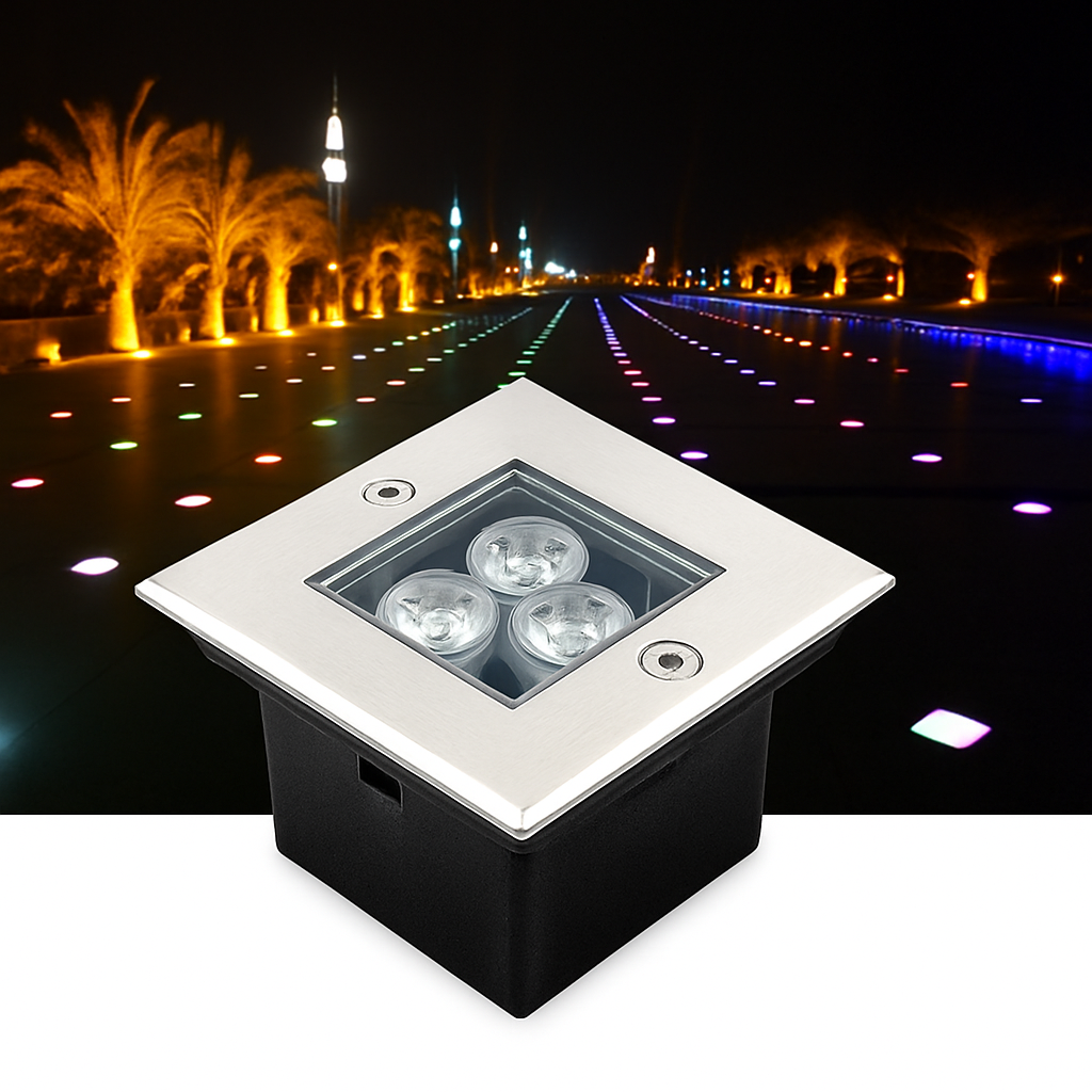spot led encastrable extérieur éclairage souterrain étanche pour jardin
