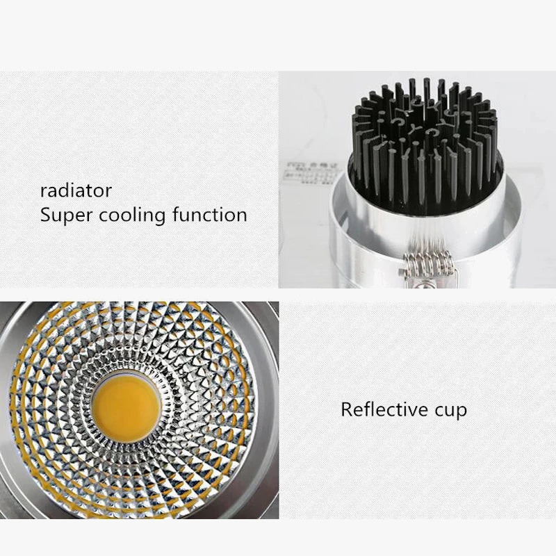 spot led encastrable à intensité variable super lumineux pour décoration