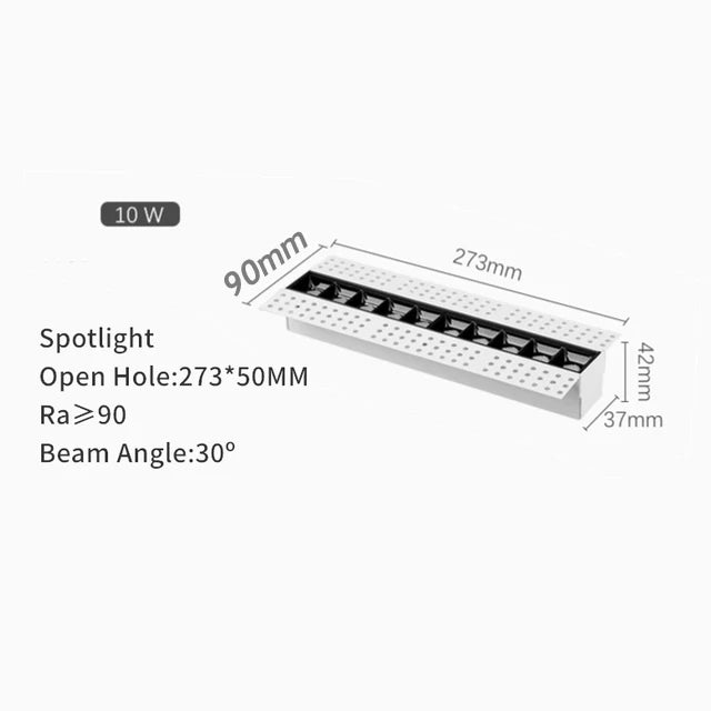 spot led encastrable magnétique moderne éclairage linéaire intérieur