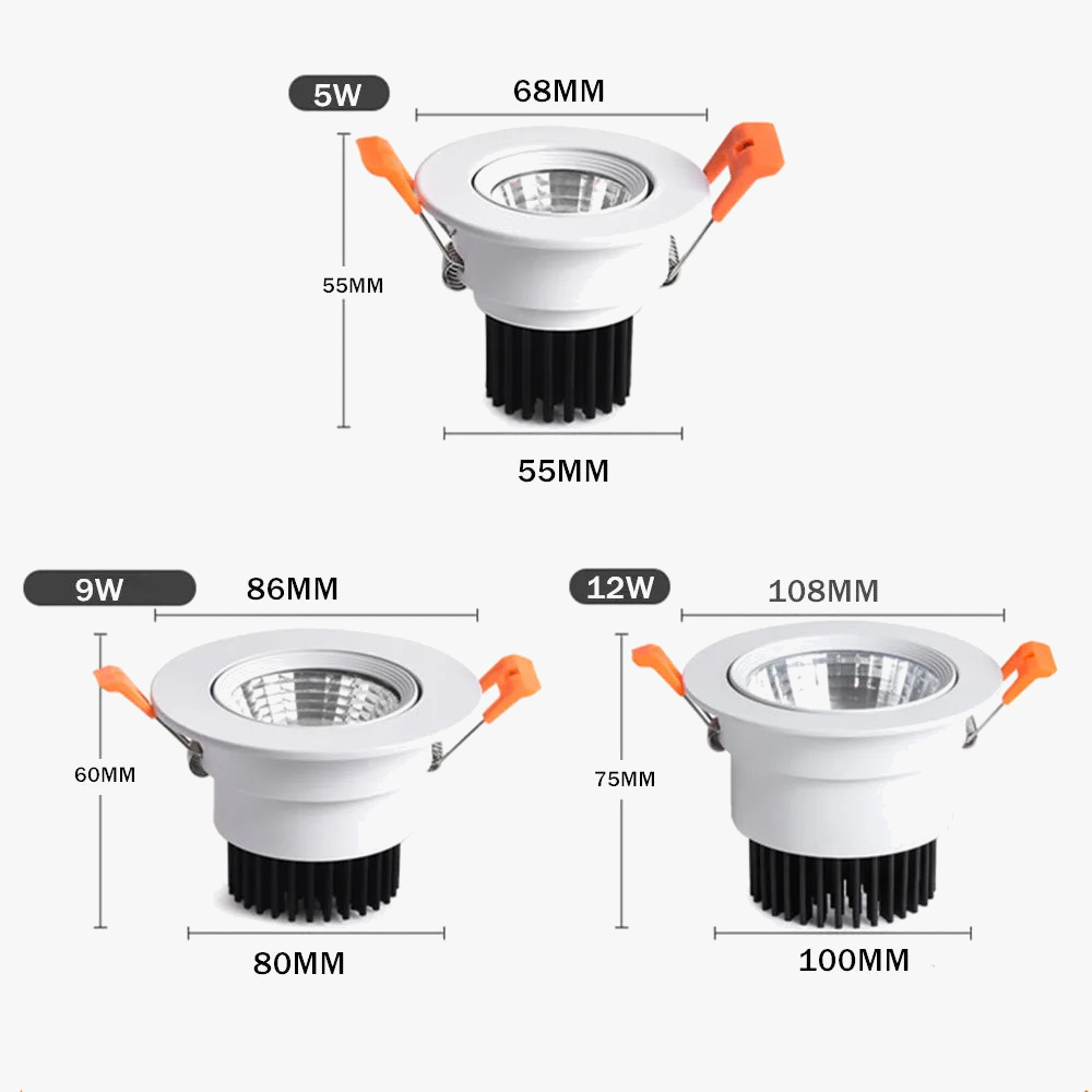 spot led encastrable plafond à intensité réglable éclairage intérieur