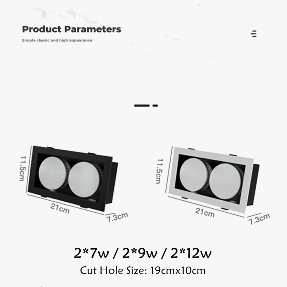 spot led encastrable plafond sans éblouissement