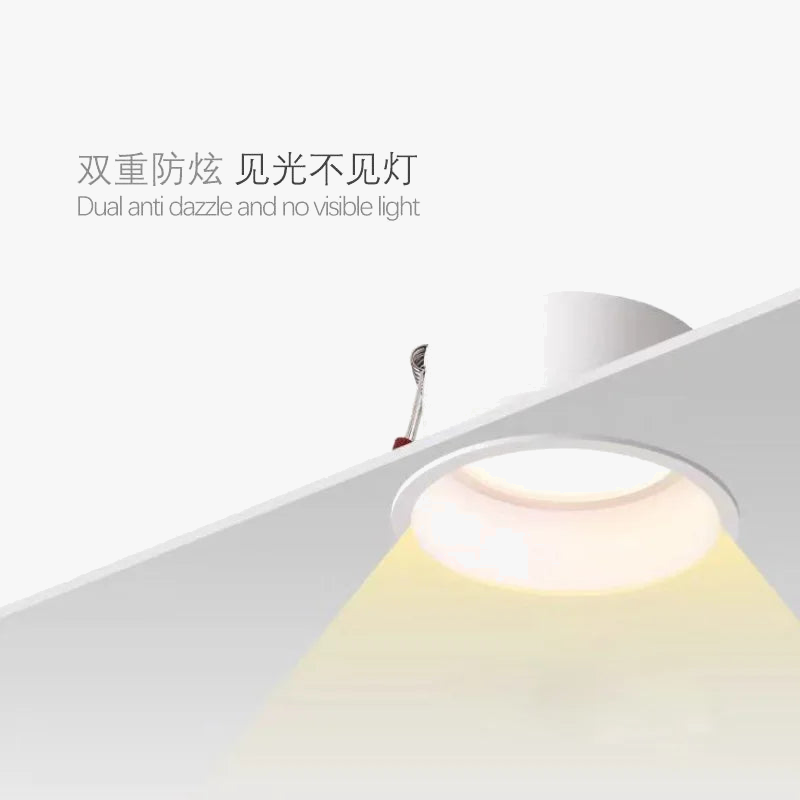 spot led encastrable rond à intensité variable trois couleurs