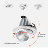 spot led encastrable rotatif à intensité variable 360 degrés