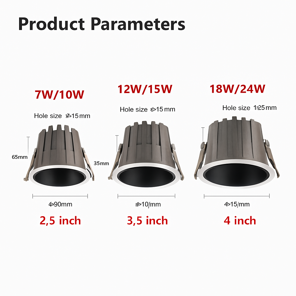 spot led encastrable étanche antireflet pour intérieur et extérieur