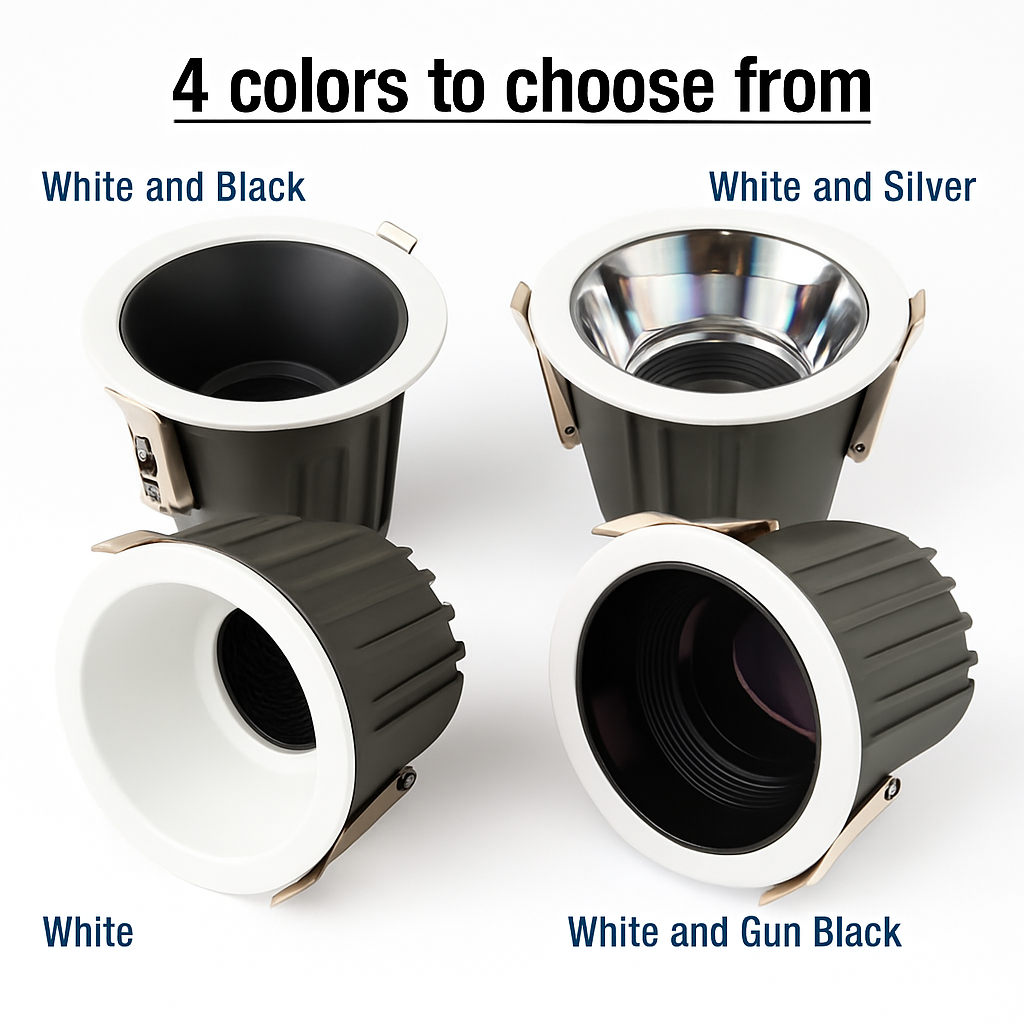 spot led encastrable étanche antireflet pour intérieur et extérieur