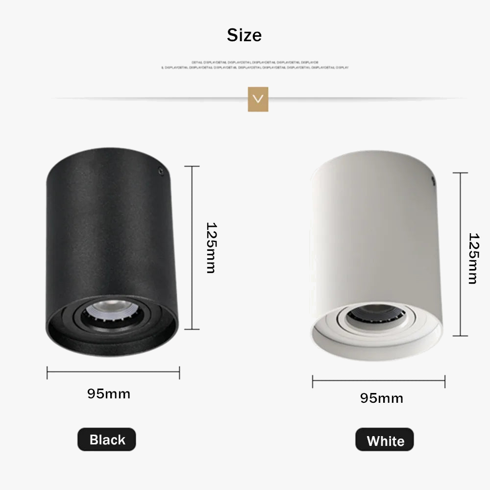 spot led gu10 réglable monté en surface pour plafond