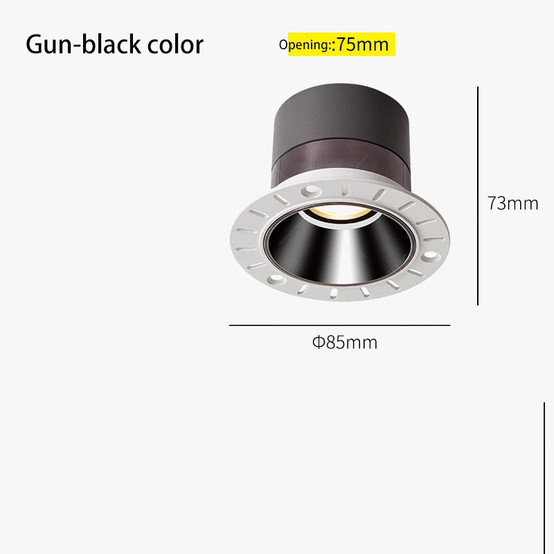 spot led intégré 	tuya zigbee réglable sans bordure