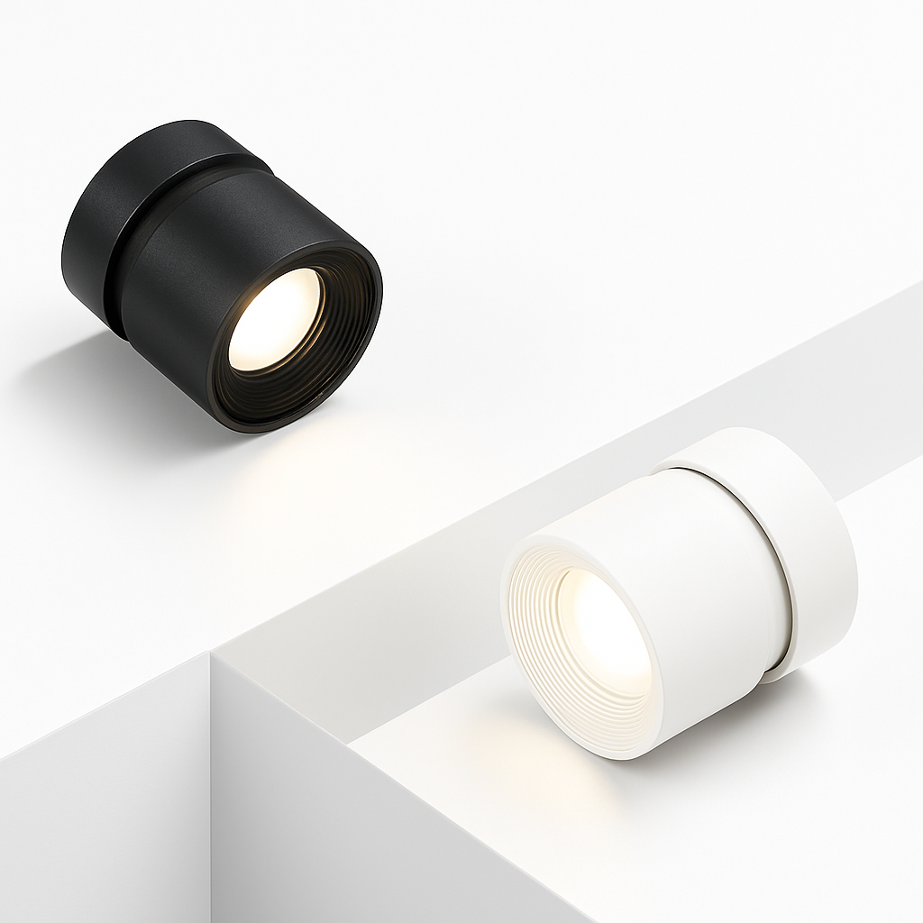 spot led moderne 360° réglable en aluminium pour intérieur