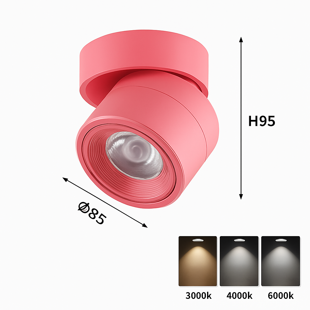 spot led moderne 360° réglable en aluminium pour intérieur