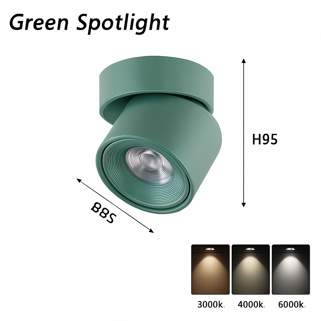 spot led moderne 360° réglable en aluminium pour intérieur