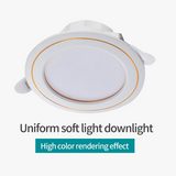 spot led moderne 6 trous noir et or pour décoration intérieure