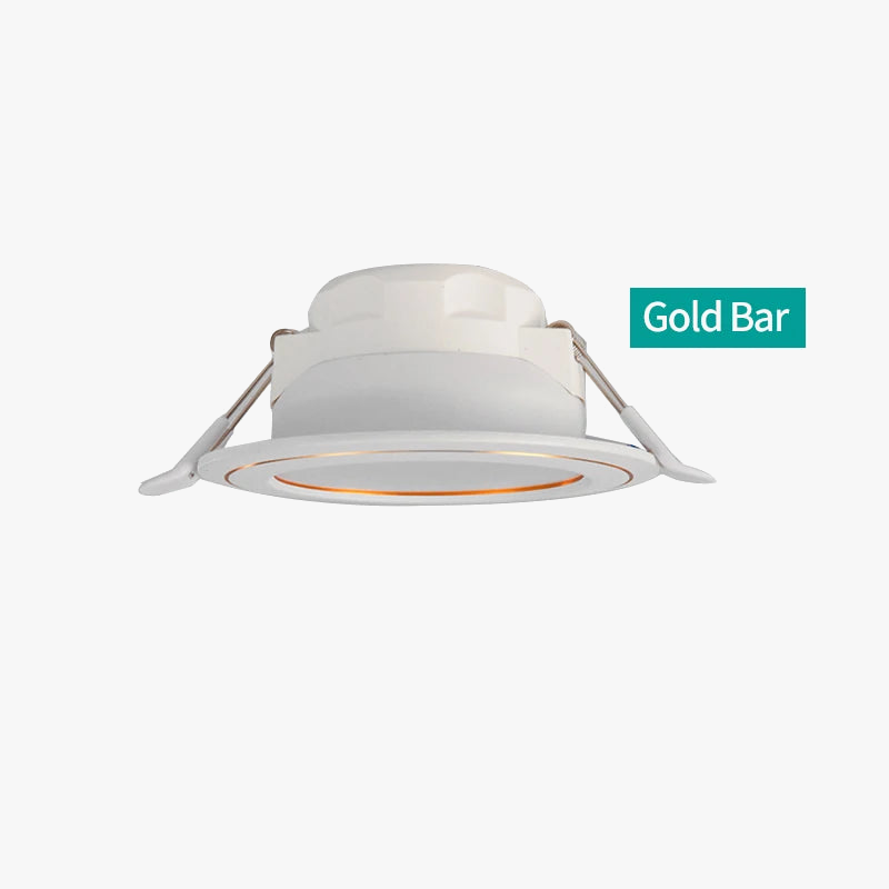 spot led moderne 6 trous noir et or pour décoration intérieure