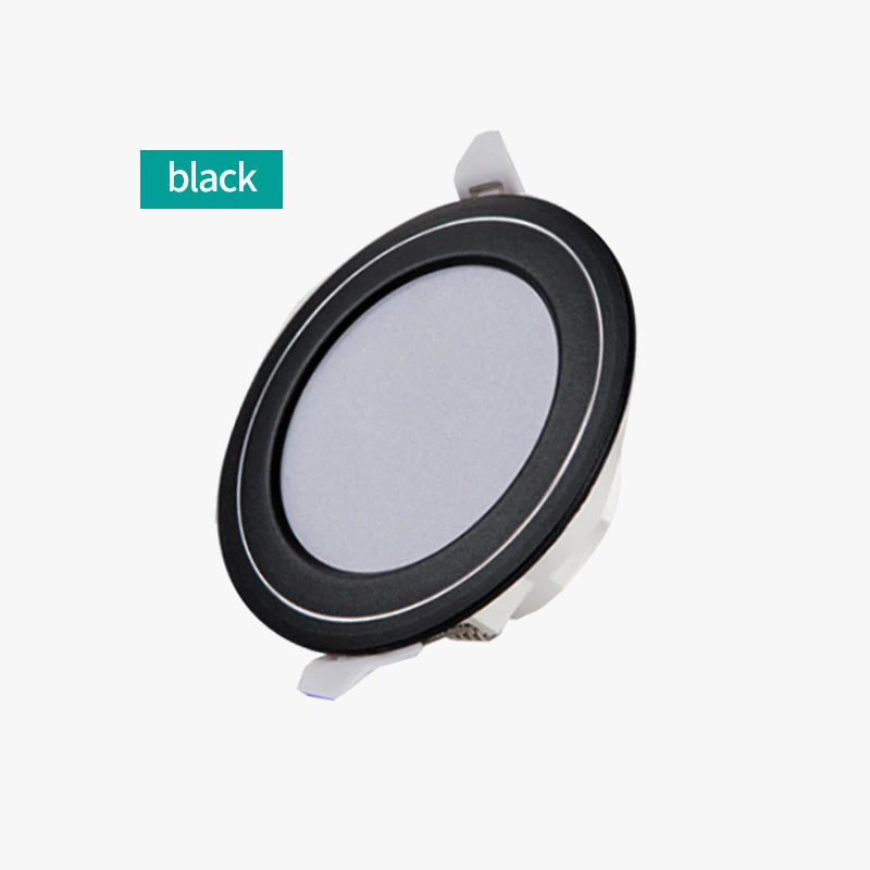 spot led moderne 6 trous noir et or pour décoration intérieure