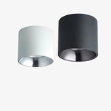 Spot LED moderne cylindrique en métal Chester