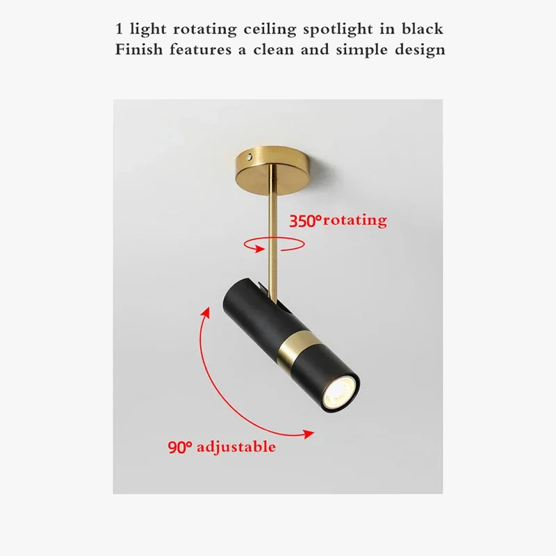spot led moderne réglable pour éclairage intérieur design