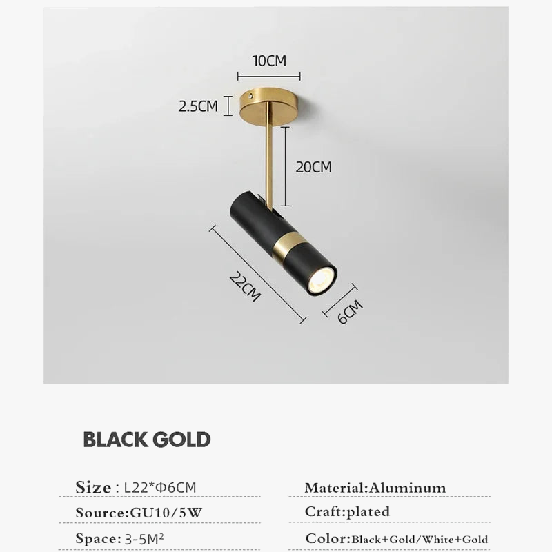 spot led moderne réglable pour éclairage intérieur design