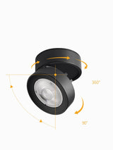 spot led pliable encastrable en aluminium pour maison ou bureau