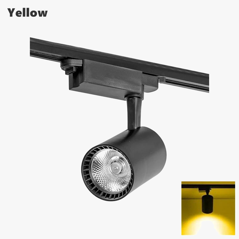 spot led rgb sur rail pour éclairage d'ambiance dynamique