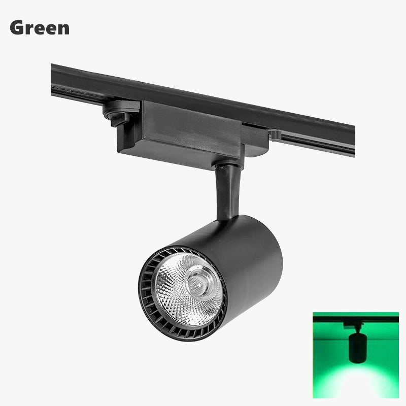 spot led rgb sur rail pour éclairage d'ambiance dynamique
