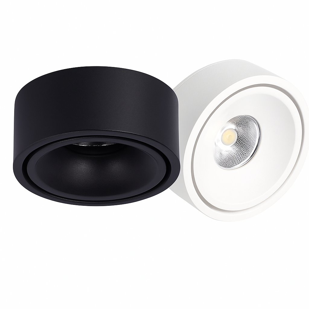 spot led rond en surface à intensité variable