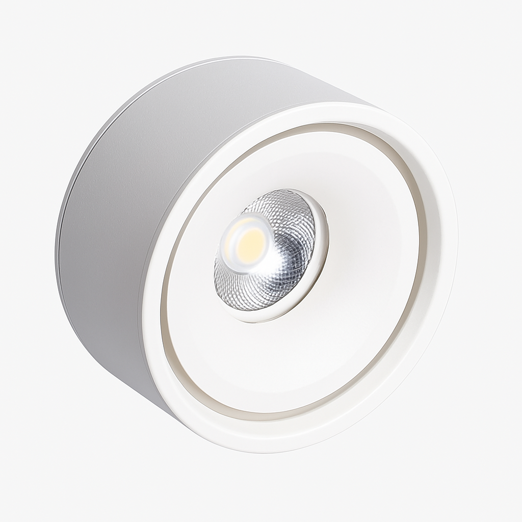 spot led rond en surface à intensité variable