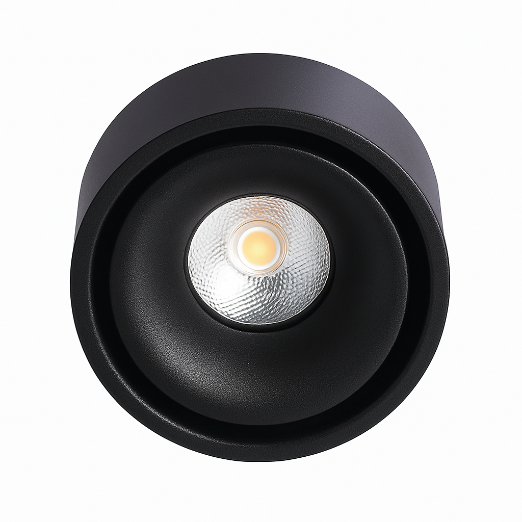 spot led rond en surface à intensité variable