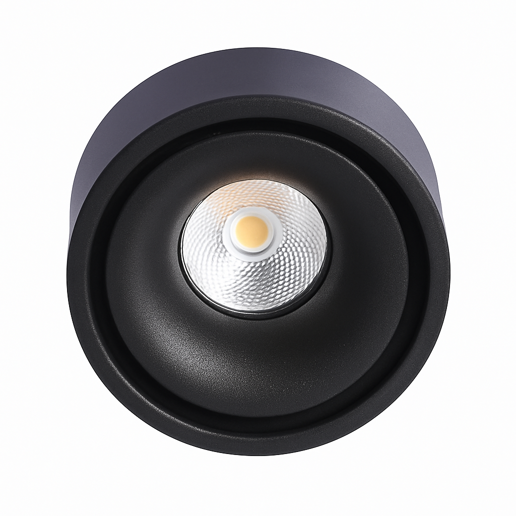 spot led rond en surface à intensité variable