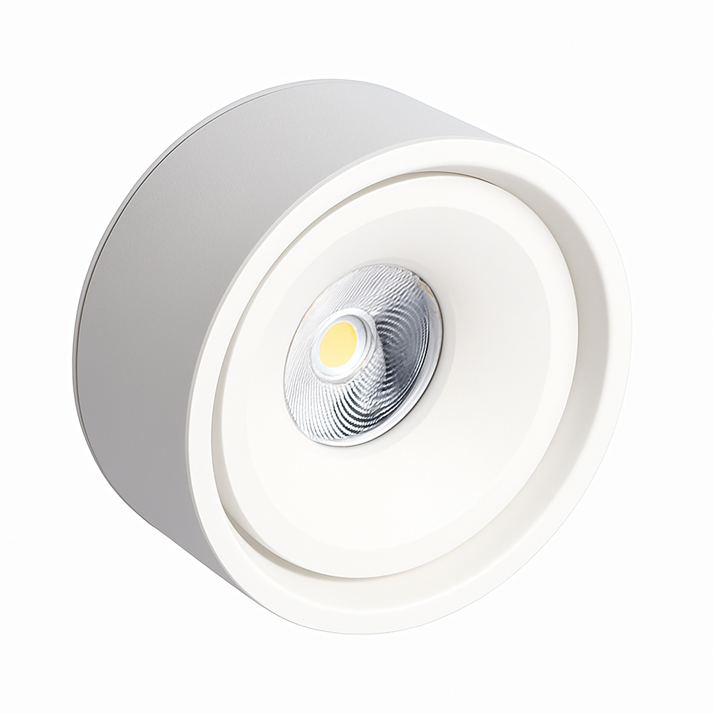 spot led rond en surface à intensité variable
