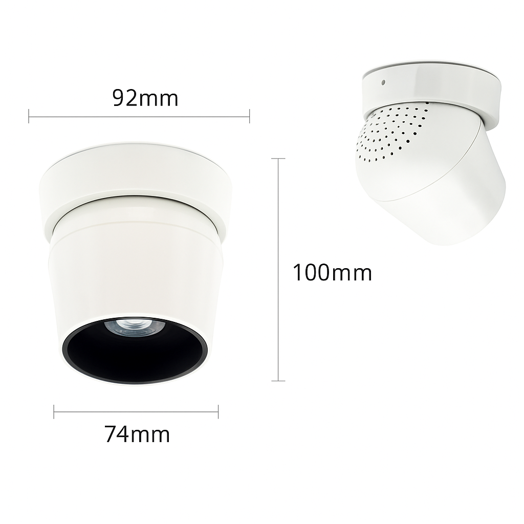 spot led rotatif à 360° éclairage mural pliable et anti-vertige