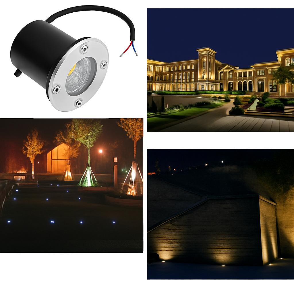 spot led souterrain pour jardin et aménagement extérieur