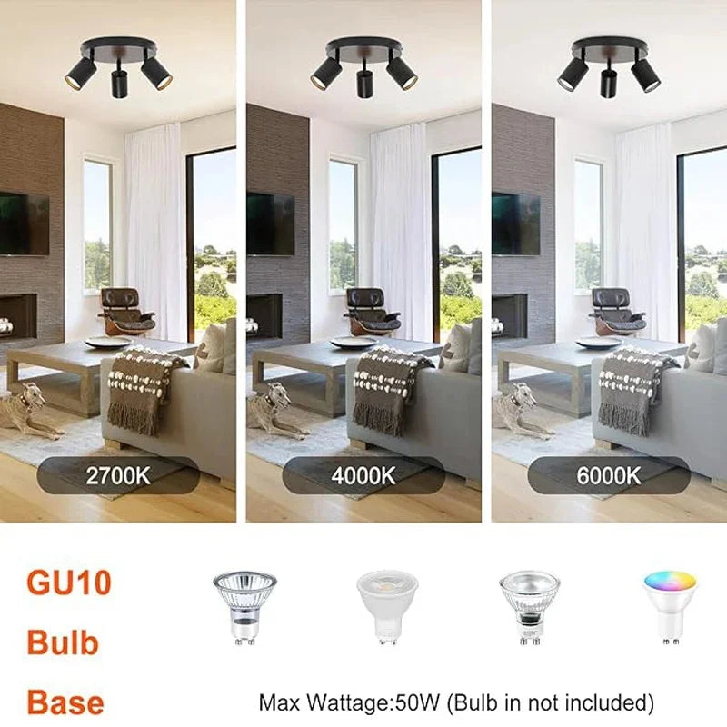 spot led sur rail pour éclairage intérieur remplaçable