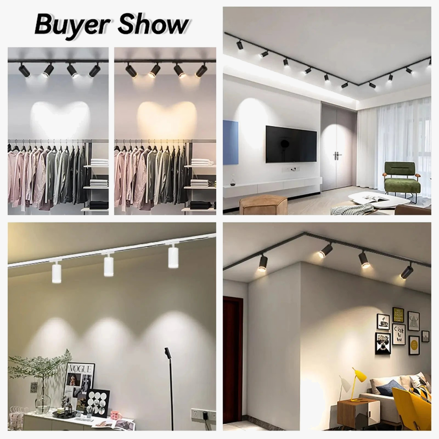 spot led sur rail pour magasin et décoration intérieure