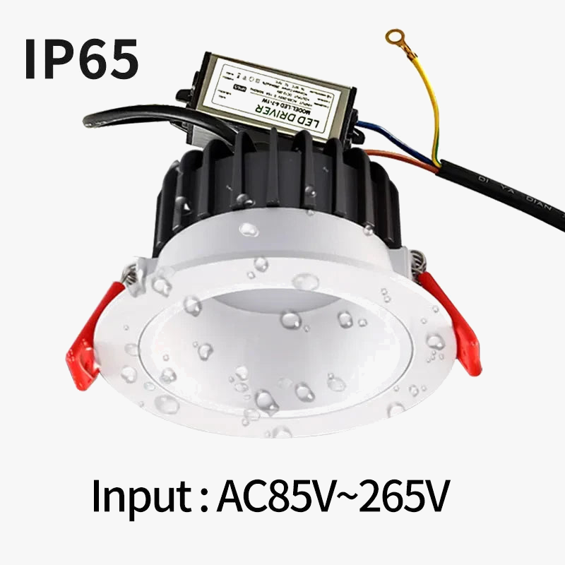 spot led étanche dimmable pour éclairage extérieur intégré