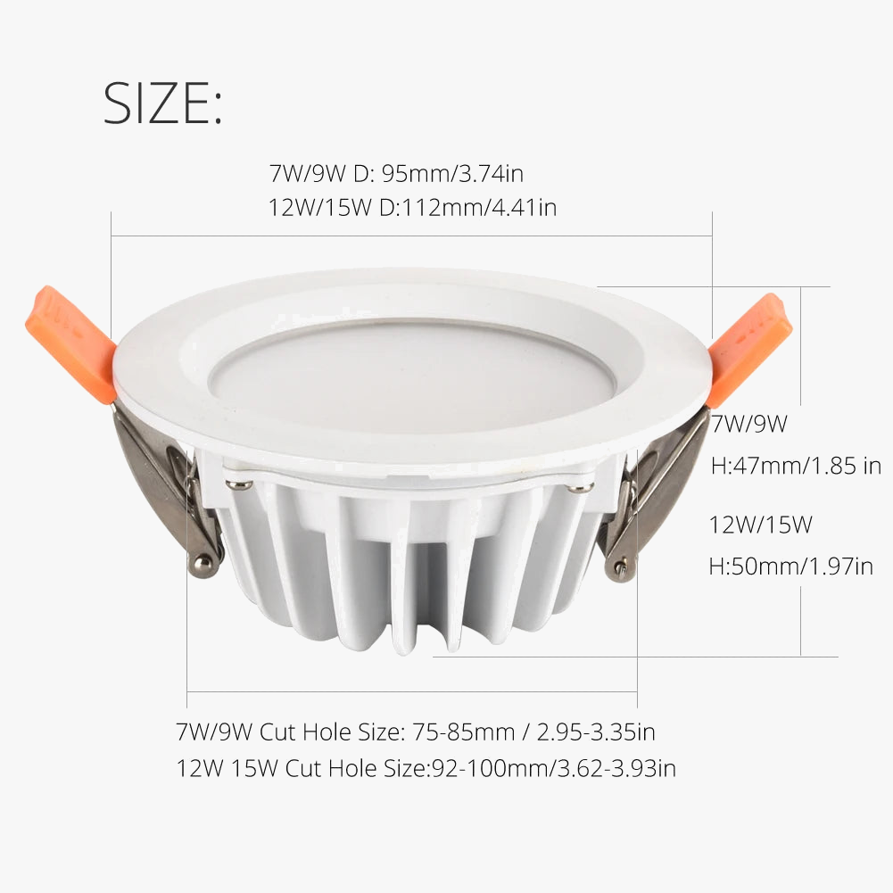 spot led étanche ignifuge pour éclairage intérieur et extérieur
