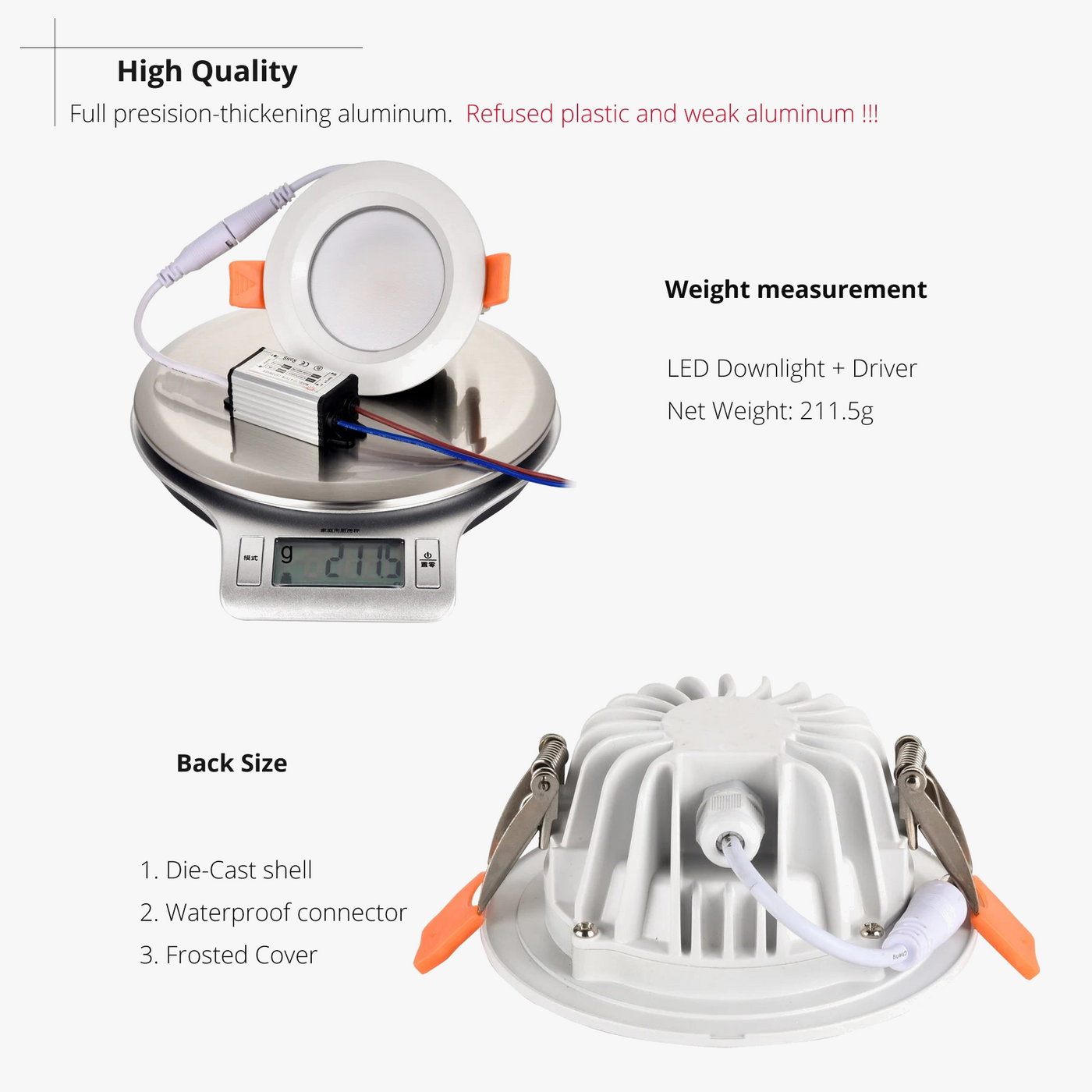 spot led étanche ignifuge pour éclairage intérieur et extérieur