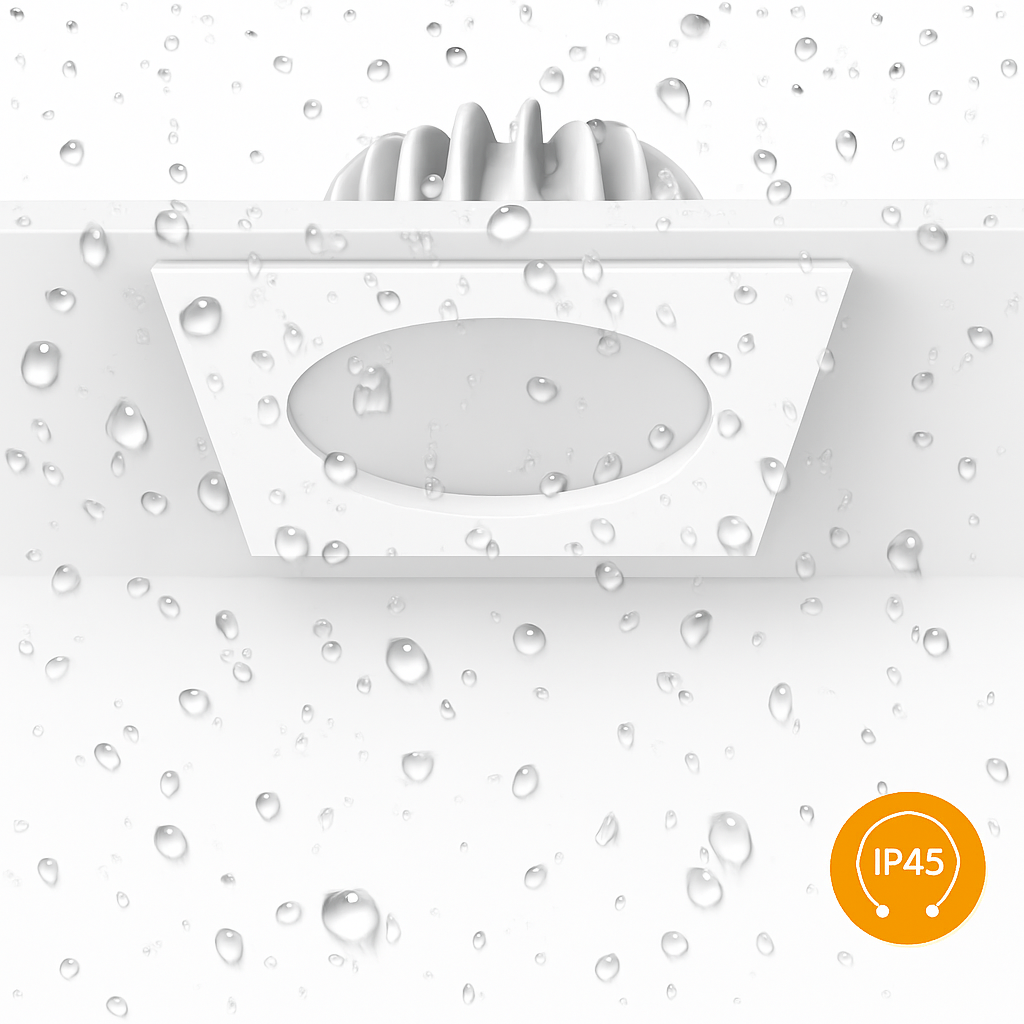 spot led étanche rond ou carré pour intérieur