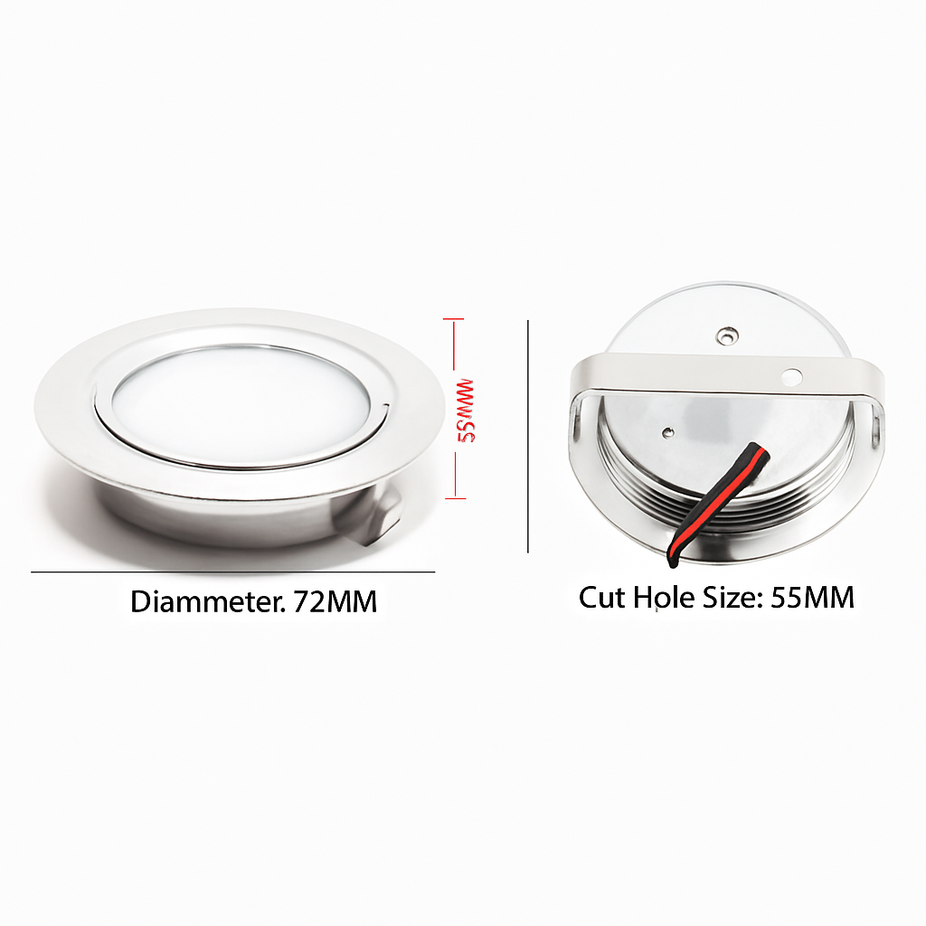 spot led étanche ultra mince pour éclairage intégré intérieur extérieur