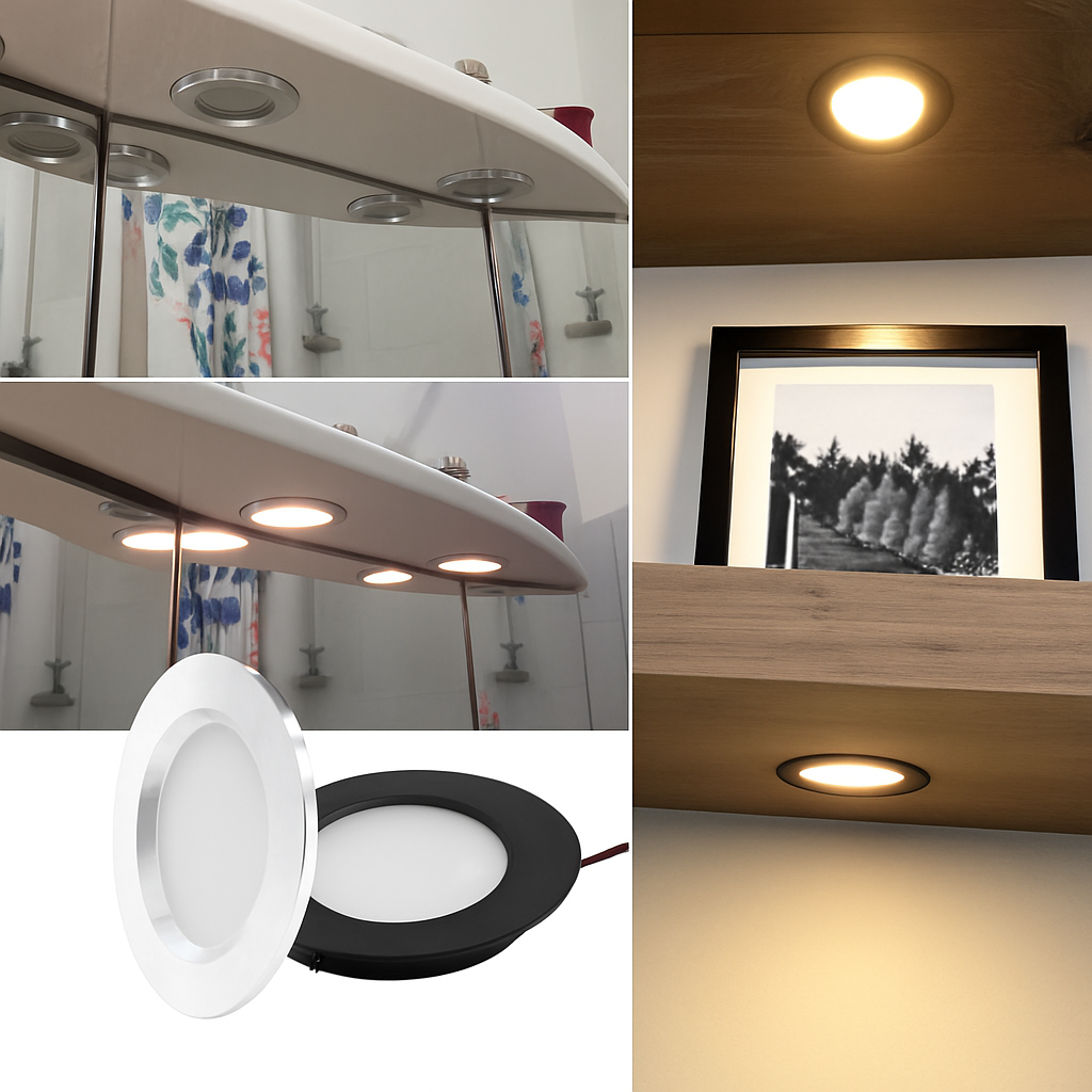 spot led étanche ultra mince pour éclairage intégré intérieur extérieur