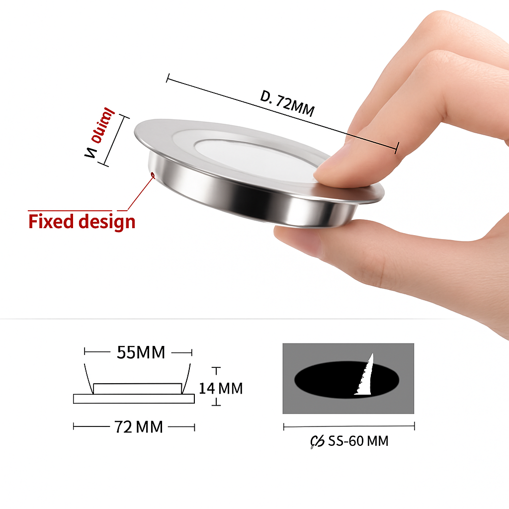 spot led étanche ultra mince pour éclairage intégré intérieur extérieur
