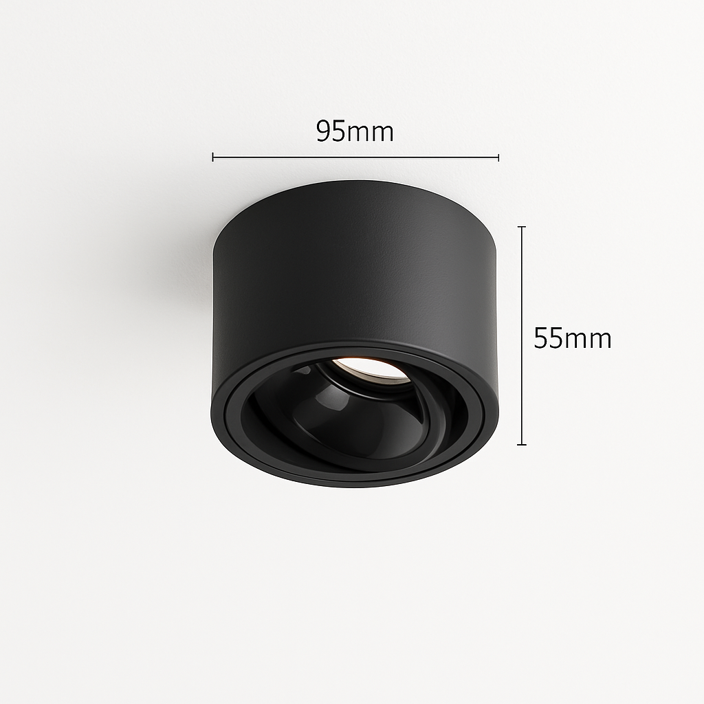 spot led ultra mince en aluminium réglable anti éblouissement moderne