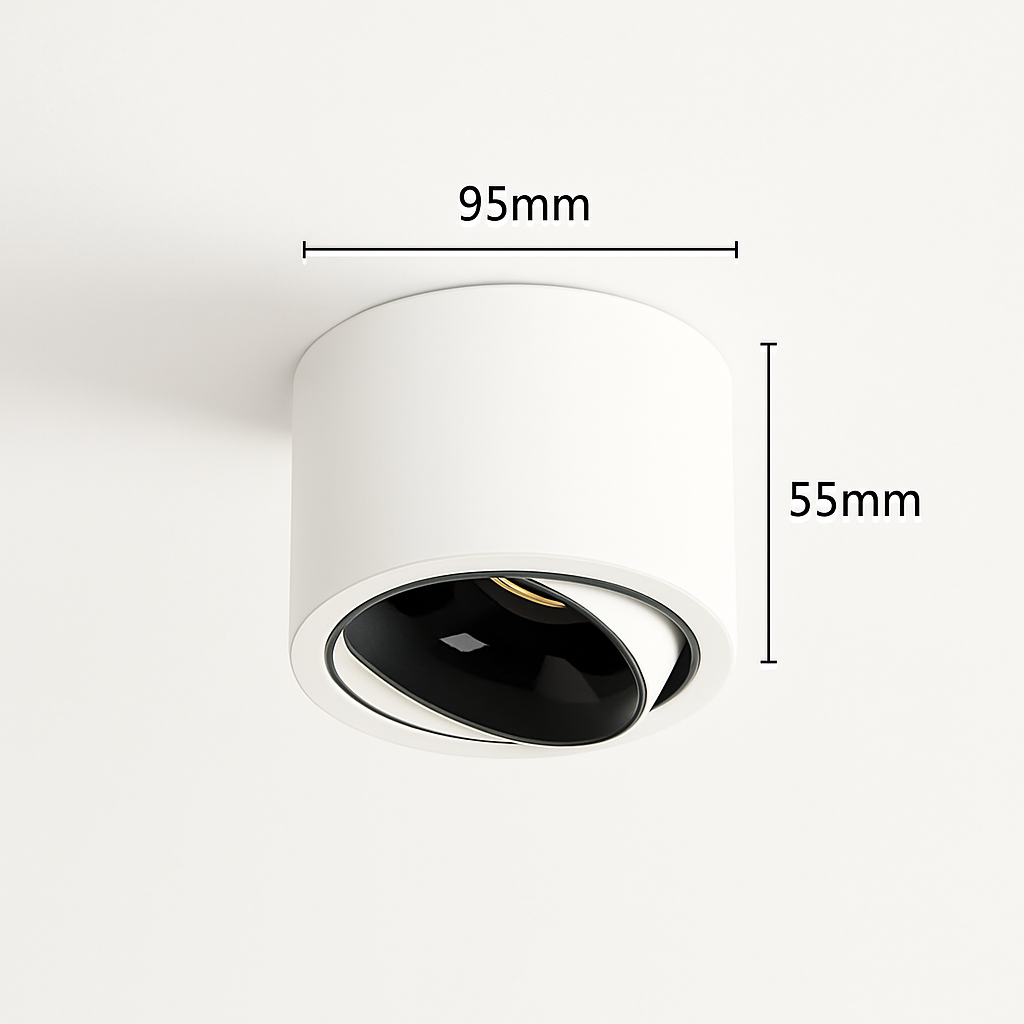 spot led ultra mince en aluminium réglable anti éblouissement moderne